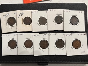 lot 95 image: Indian Head Cents