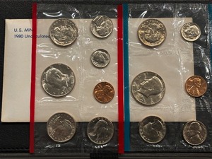 lot 31 image: 1980 P & D Mint Set