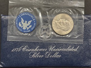 lot 33 image: 1974-S Eisenhower Silver Dollar Uncirculated