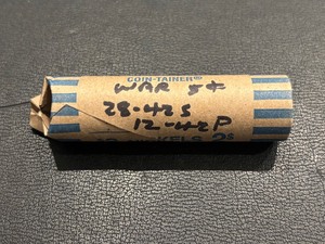 lot 60 image: Jefferson Silver War Nickel Roll
