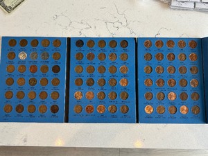 lot 112 image: Lincoln Cent Collection and Book