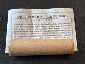 lot 101 image: Lincoln Wheat Cent Roll