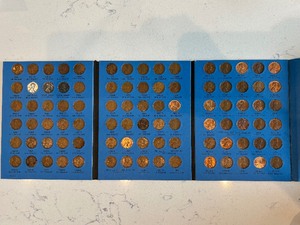 lot 50 image: Lincoln Cent Collection and Book