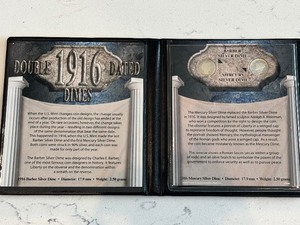 lot 51 image: 1916 Barber and Mercury Dimes