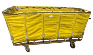 lot 47 image: Extra Large Bulk&nbspLaundry Hamper Basket Truck - Reinforced Frame, Spacious Storage, Increases Your Productivity - Good Condition