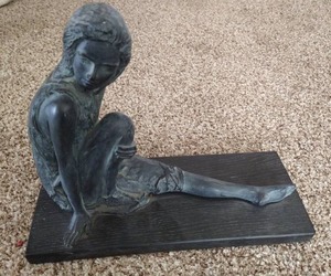 lot 28 image: Bronze Milano Dancer Statue