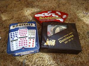 lot 78 image: (3) Domino Sets - Double Fifteen Included