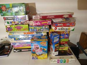 lot 104 image: HUGE Board Game Lot - Brand New Scrabble