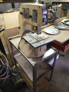 lot 249 image: Shopcraft 10 Band Saw & Stainless Table