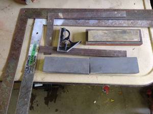lot 276 image: Framing Squares and Wet Stones