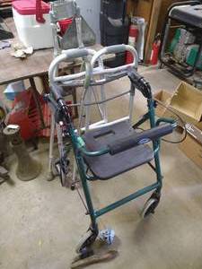 lot 297 image: (2) Walkers  Crutches