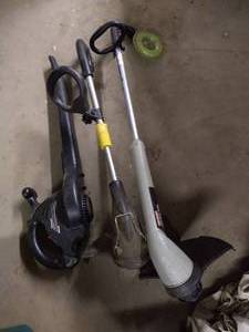 lot 305 image: (2) Weed Trimmers & Leaf Blower