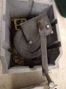 lot 311 image: Vintage Pulley And Other Items