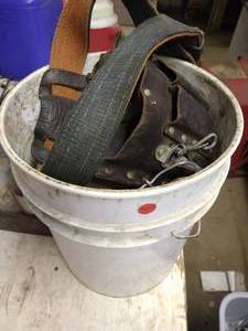 lot 321 image: Bucket of Tool Belts