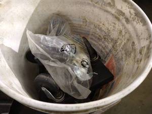 lot 323 image: Bucket of Casters - Some New