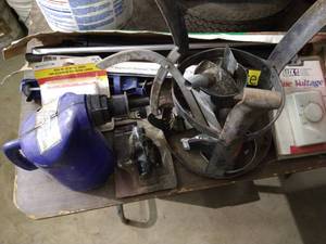 lot 329 image: Variety Lot - Shoes for Extension Ladder, Thermostat, Etc Etc