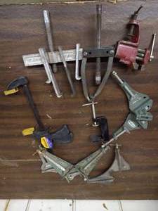 lot 336 image: Misc. Clamps & Vises