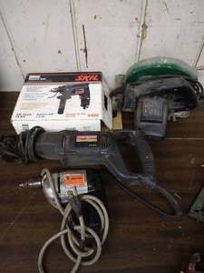 lot 338 image: Power Tools - Circular Saw & Hammer Drill