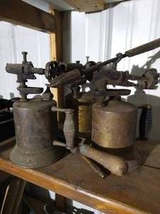lot 362 image: Vintage Hand Torches