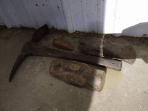 lot 374 image: Pick Ax, Sledgehammer & Ax Head
