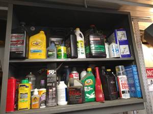 lot 383 image: Misc. Garage Fluids & Cleaners, Etc.