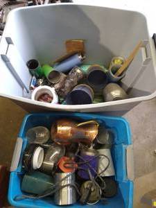lot 419 image: (2) Totes of Glasses, Mugs, Etc