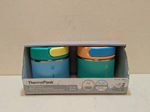 lot 2 image: THERMO FLASK INSULATED FOOD JAR 2PK.