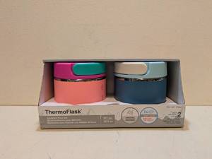 lot 3 image: THERMO FLASK INSULATED FOOD JAR 2PK.