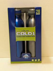 lot 22 image: REDUCE COLD1 STAINLESS STEEL INSULATED BOTTLES 28OZ. 2PK.