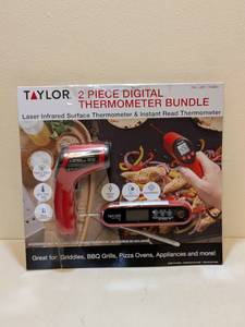 lot 11 image: TAYLOR 2PC. DIGITAL THERMOMETER BUNDLE