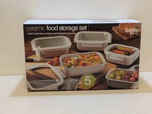 lot 32 image: SAFDIE & CO. INC CERAMIC FOOD STORAGE SET