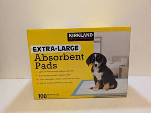 lot 76 image: KIRKLAND SIGNATURE EXTRA LARGE ABSORBENT PADS