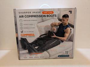 lot 80 image: SHARPER IMAGE AIR COMPRESSION BOOTS LXL