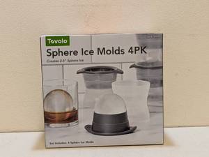 lot 38 image: TOVOLO SPHERE ICE MOLDS 4PK.