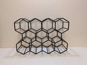 lot 100 image: IRON COUNTERTOP WINE RACK