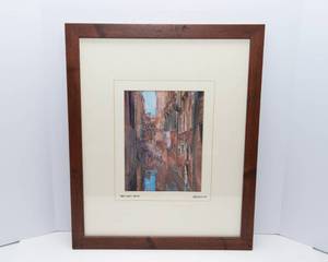 lot 46 image: Textured Canal Wall Art by Robert Martin  18 x 22