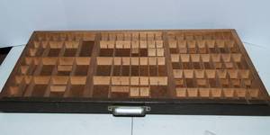 Vintage Printer Drawer with Metal Handle