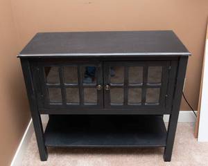 lot 143 image: Small Black Entryway Table
