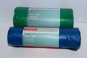 lot 199 image: Two Brand New Embark Camping Tarps