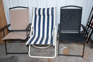 lot 212 image: Set of 3 Outdoor Patio Chairs
