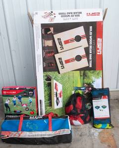 lot 224 image: Outdoor Games - Cornhole, 3 Hole Bean Bag Toss