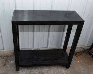 lot 251 image: Black Entryway Table  30 W x 11 D x 31 T