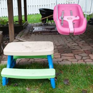 lot 268 image: Little Tikes Picnic Table & Swing