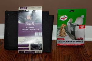 lot 287 image: Two Brand-New Dog Car Accessories  Seat Cover & Barrier