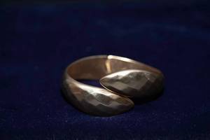 lot 148 image: Silver-Tone Metal Cuff Bracelet