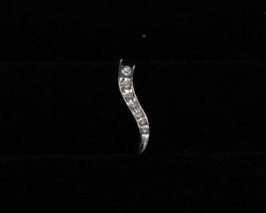 lot 6 image: Melee Diamond Pendant  10K Gold
