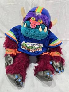 lot 12 image: My Pet Monster Plush Toy in  Football Outfit 1986