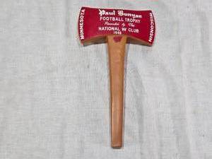 lot 14 image: Paul Bunyan Football Trophy Replica Minnesota Gophers Wisconsin Badgers