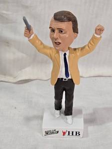 lot 17 image: Herb Brooks Bobblehead Figure on Stand  - Herb Brooks Foundation