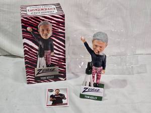 lot 20 image: Tom Kelly Zubaz Bobblehead and Jose Berrios Card - The Stogie Smokin & Zubaz Wearin Coolest Skip in the Majors